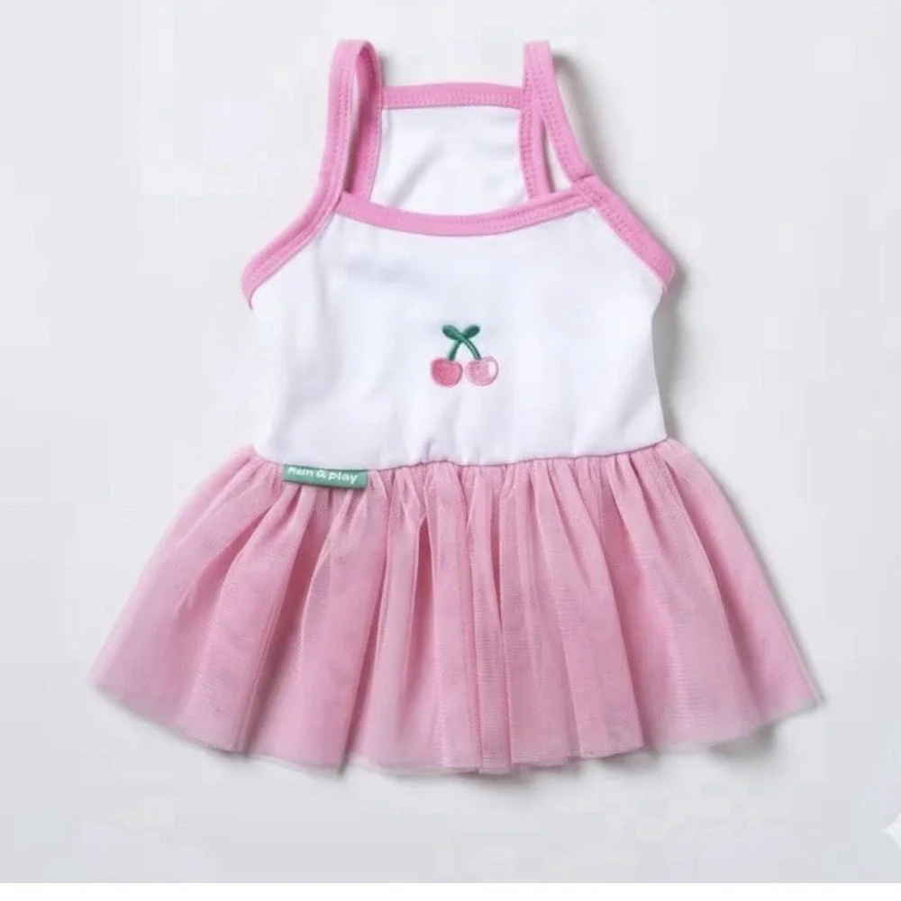Pet Dog Cat Slip Dress Summer Cute Puppies Outwear‎ Size Medium